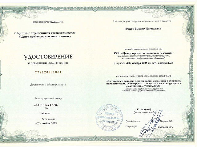 Власов Михаил Евгеньевич