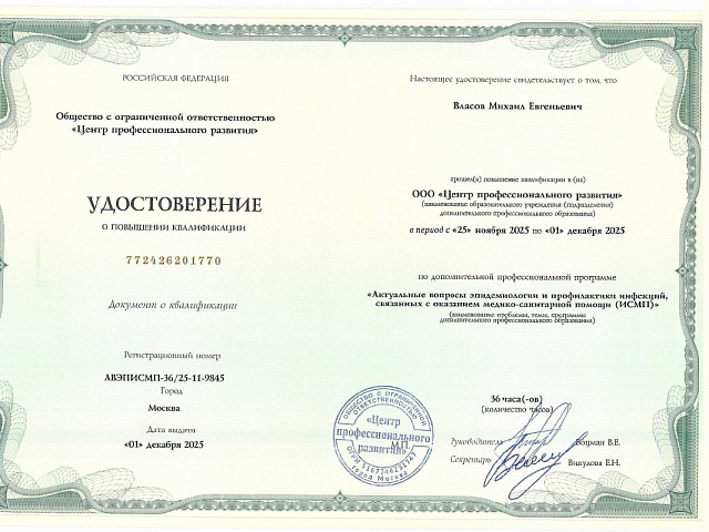 Власов Михаил Евгеньевич