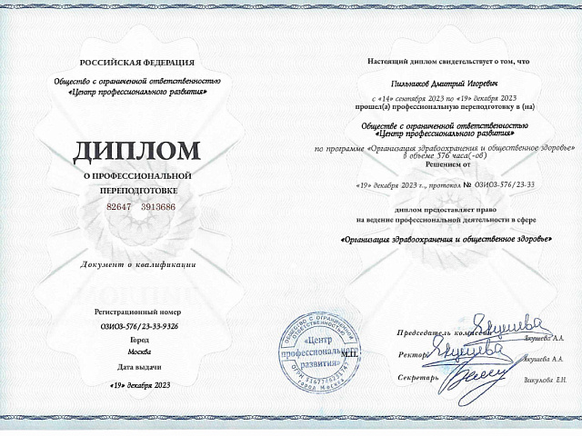 Пильников Дмитрий Игоревич
